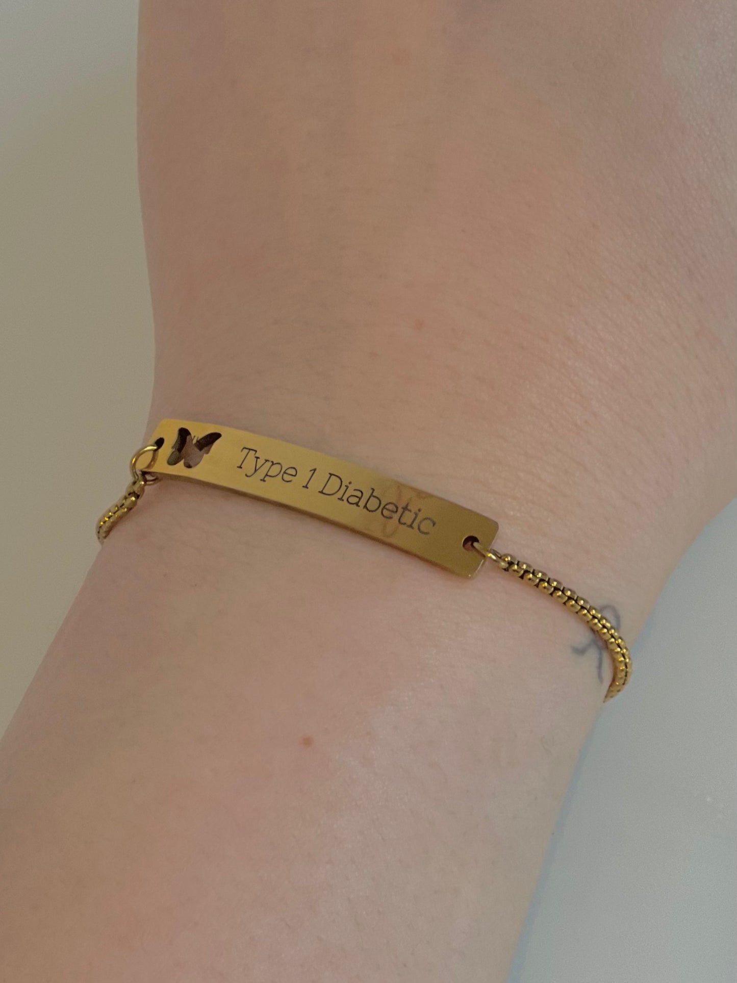 Type 1 Empower Bracelet (Butterfly&Gold)